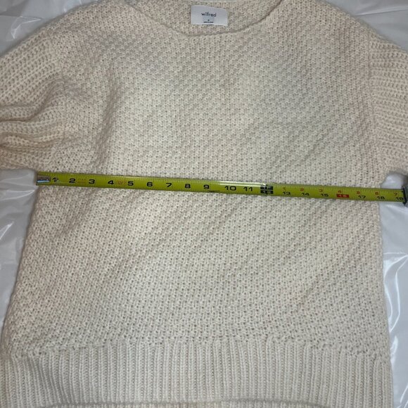 Wilfred Aritzia Womens Limerick Sweater Sz Medium Cream Wool Mohair Alpaca Knit - Picture 11 of 13